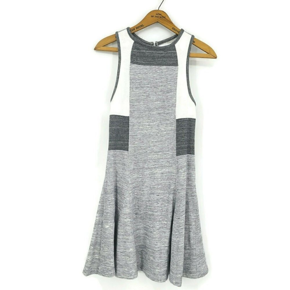 Derek Lam 10C Athleta Active Downtown Dress Womens XS Grey Sleeveless